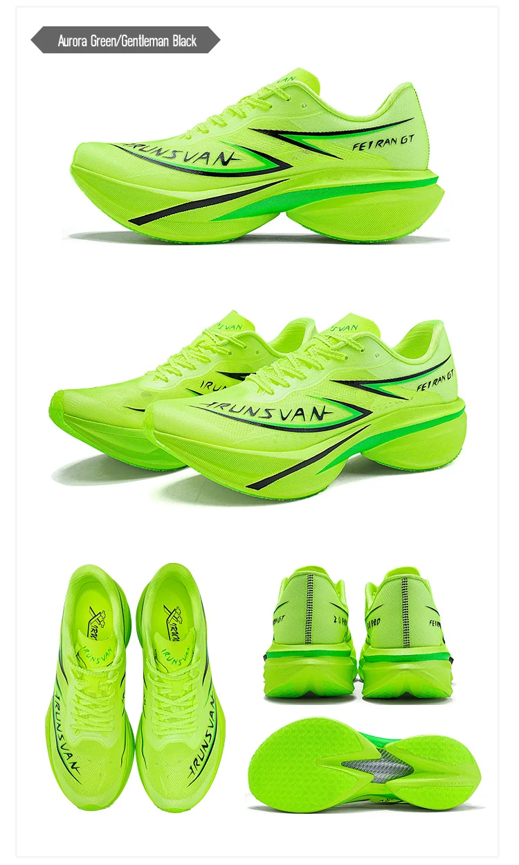 IRUNSVAN GT2.0 Full Palm T800 Carbon Plate Running Shoes Professional Marathon Sports Shoes Shock Absorbed Track and Field Shoes