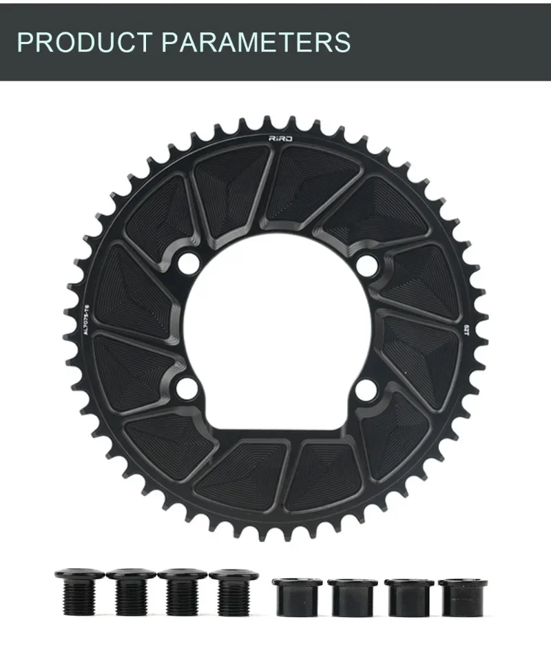 RIRO 110BCD Chainring for SHIMANO R7000 R8000 R9100 Road Bike Chainring 50-34T 52-36T 53-39T 50-40T 110 BCD Chainwheel