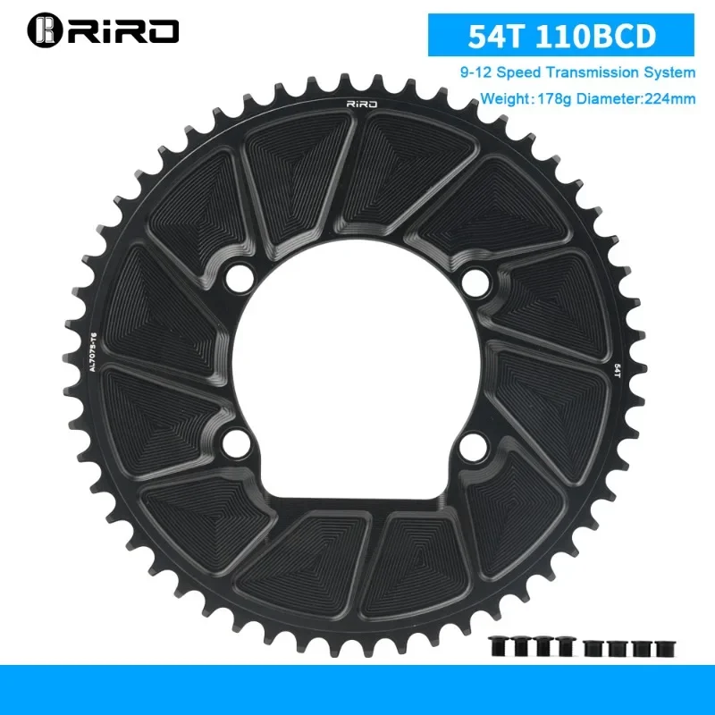RIRO 110BCD Chainring for SHIMANO R7000 R8000 R9100 Road Bike Chainring 50-34T 52-36T 53-39T 50-40T 110 BCD Chainwheel