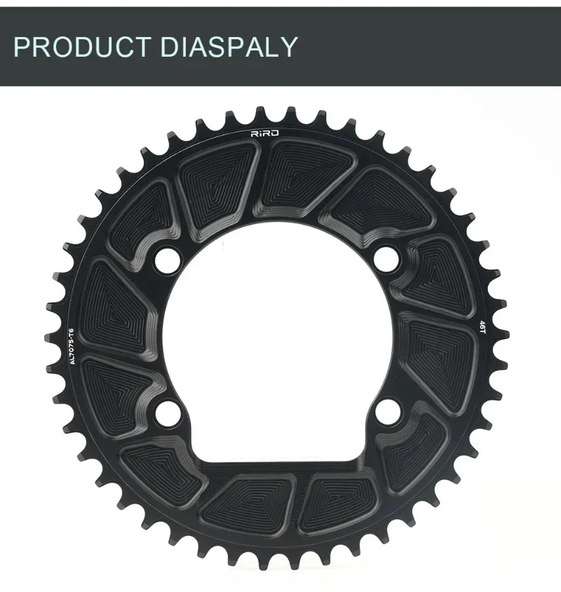 RIRO 110BCD Chainring for SHIMANO R7000 R8000 R9100 Road Bike Chainring 50-34T 52-36T 53-39T 50-40T 110 BCD Chainwheel