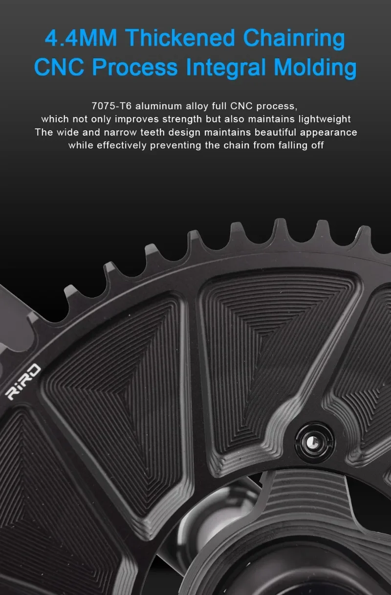 RIRO 110BCD Chainring for SHIMANO R7000 R8000 R9100 Road Bike Chainring 50-34T 52-36T 53-39T 50-40T 110 BCD Chainwheel