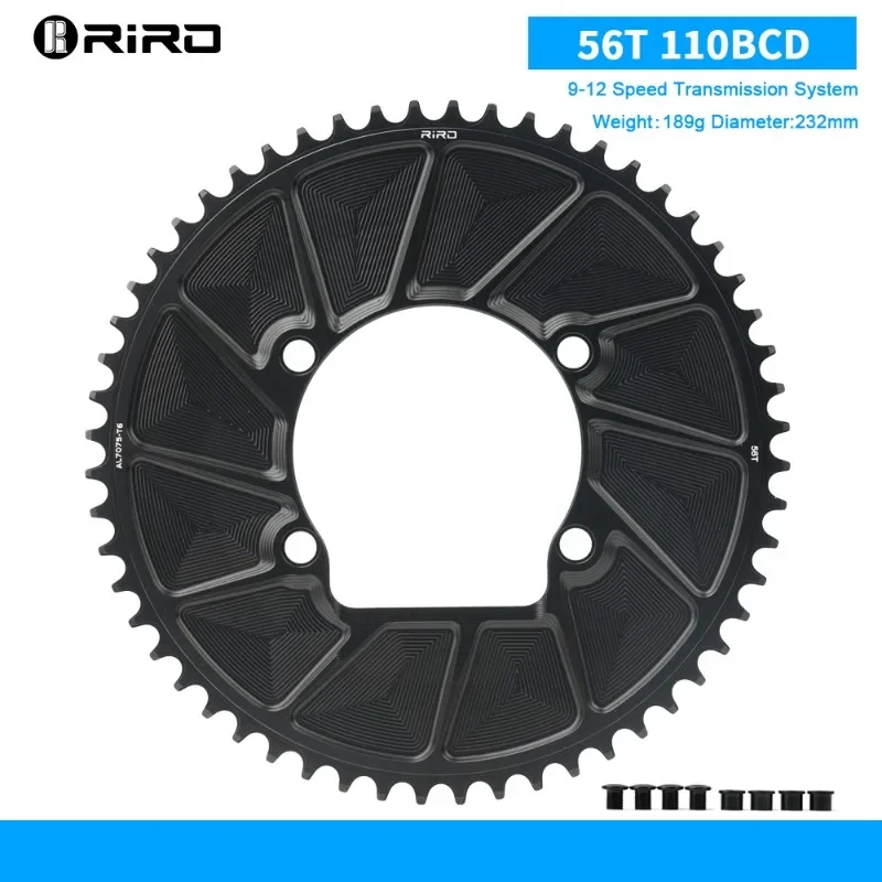 RIRO 110BCD Chainring for SHIMANO R7000 R8000 R9100 Road Bike Chainring 50-34T 52-36T 53-39T 50-40T 110 BCD Chainwheel
