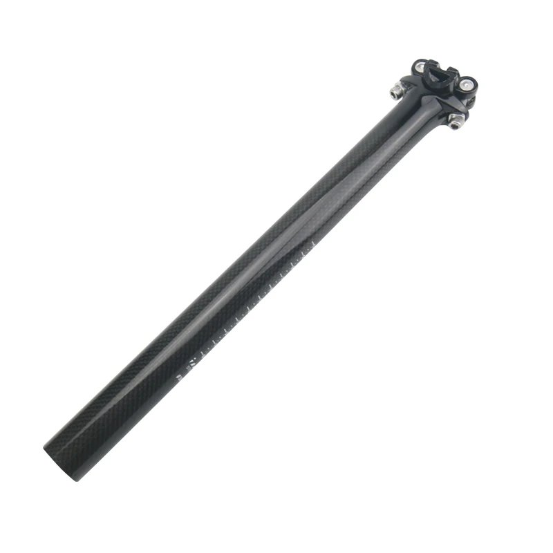 Alfa Pasca Carbon Fiber Seat Post 27.2/30.8/31.6mm Zero Offset Mountain/Road Bike Seat Parts No Logo 3K Matte/Glossy Accessorie