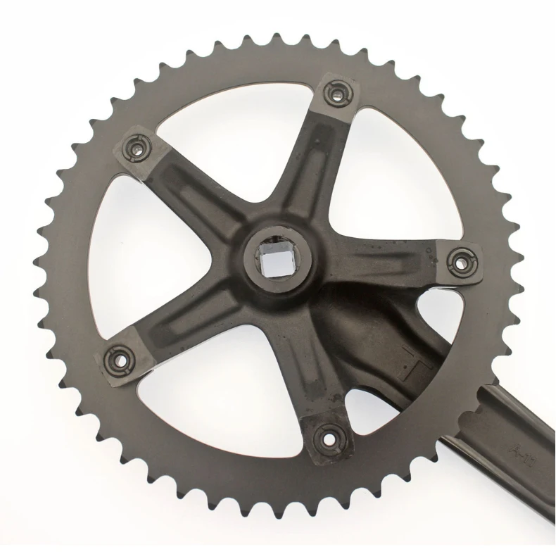 SKEACE Bicycle Crankset 144BCD Mountain Bike Square Hole Crank Aluminum Alloy Single Speed Crank Chainwheel 165mm 48T Crank Set
