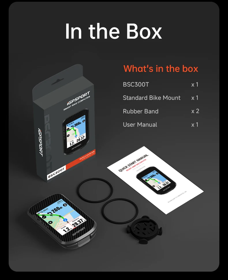 iGPSPORT BSC300T Touch-screen Bike Computer Global Colorful Map Wireless Cycling Computer  Support E-bike
