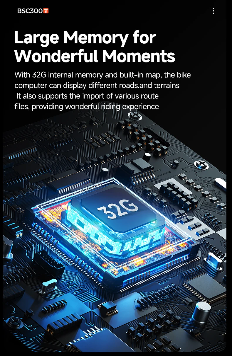iGPSPORT BSC300T Touch-screen Bike Computer Global Colorful Map Wireless Cycling Computer  Support E-bike