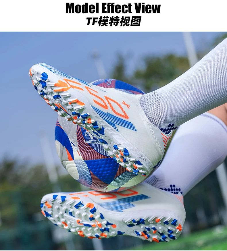 New Men's Football Boots Cleats Indoor Turf Futsal Grass Ultralight Sport Professional Soccer Shoes Comfortable Adult Non-Slip