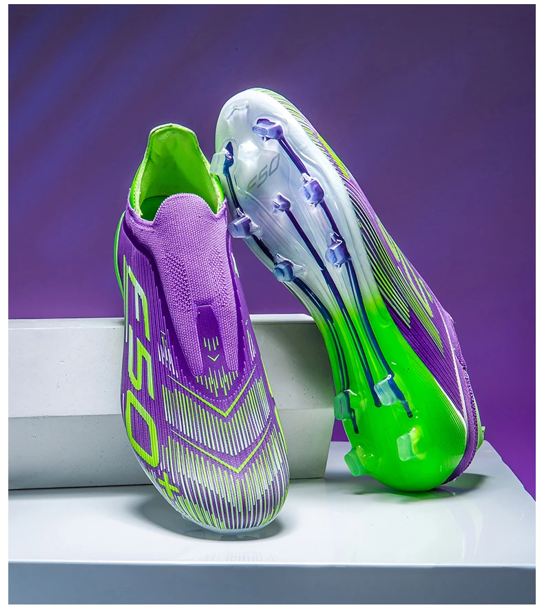 New Men's Football Boots Cleats Indoor Turf Futsal Grass Ultralight Sport Professional Soccer Shoes Comfortable Adult Non-Slip