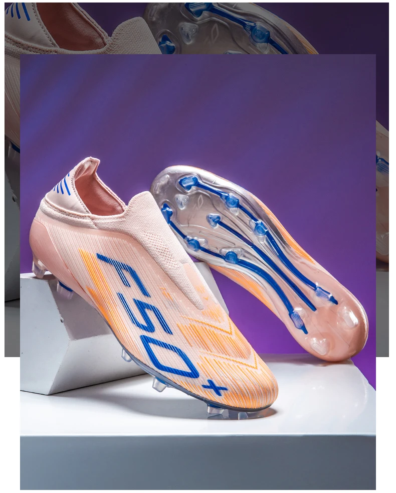 New Men's Football Boots Cleats Indoor Turf Futsal Grass Ultralight Sport Professional Soccer Shoes Comfortable Adult Non-Slip