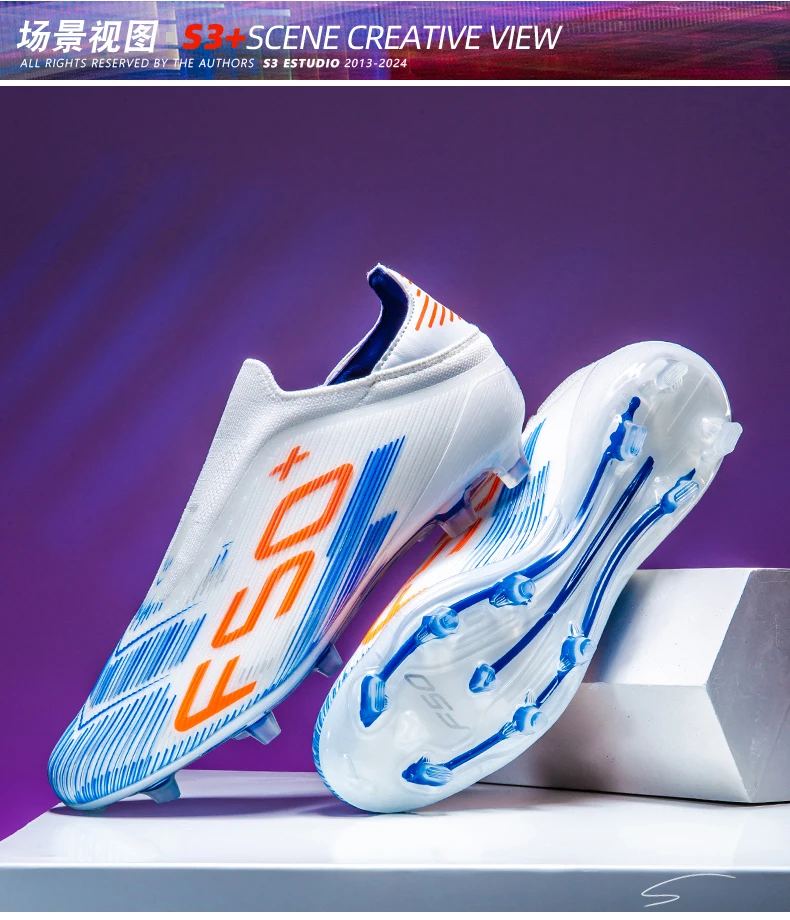 New Men's Football Boots Cleats Indoor Turf Futsal Grass Ultralight Sport Professional Soccer Shoes Comfortable Adult Non-Slip