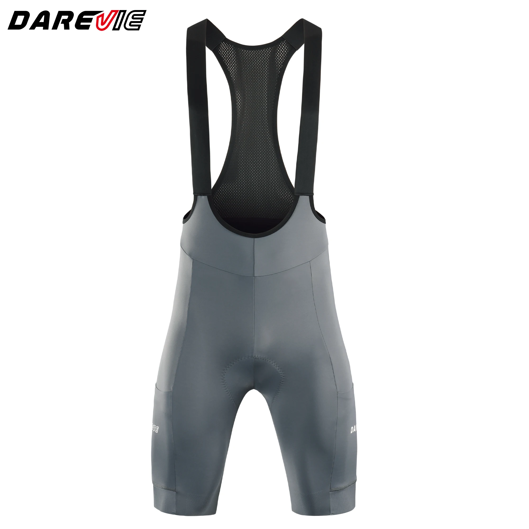 DAREVIE Men Cycling Shorts 3 Pockets Anti Slip 4-Way Stretch Sponge Pad Men's Shorts Quick Dry Soft Gravel Women's Shorts