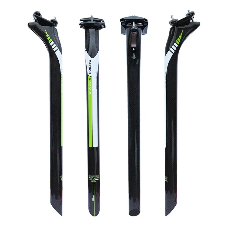 Bicycle Carbon Seat post Setback 25mm MTB/Road Seatpost 27.2/30.8/31.6mm length 350/400mm Bicycle SeatPost Parts Carbon Canoe