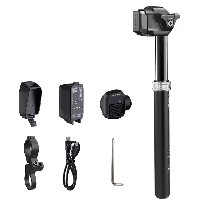 SEEKRUN S7 MTB Bike Seatpost Wireless Dropper 120/150/175mm Travel 30.9 31.6mm Electronic Height Adjustable Bicycle Saddle Post
