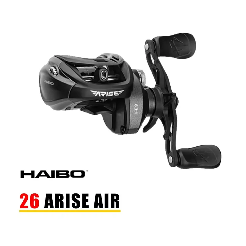 Haibo 26 NEW ARISE PRO+ Baitcasting Fishing Reel 6.3:1 7.2:1 8.3:1 Freshwater Sea Carretilha De Pesca Long Casting Snakehead
