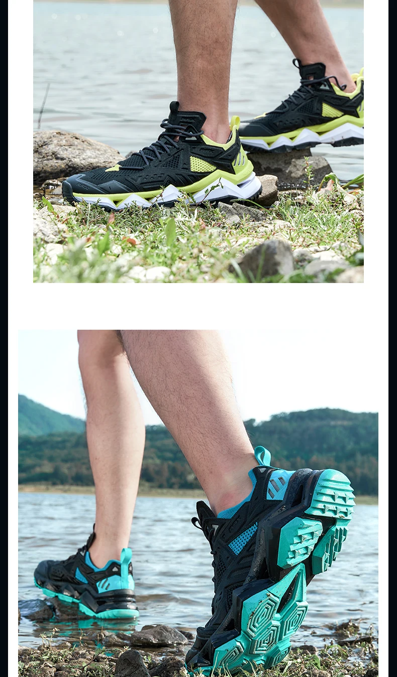 RAX Men's Outdoor Camping Wading Shoes Comfortable Lightweight Anti-Slip Beach Sandals Hiking Water Shoes