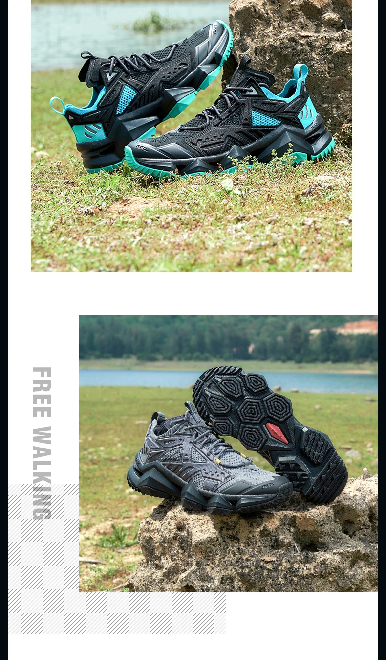RAX Men's Outdoor Camping Wading Shoes Comfortable Lightweight Anti-Slip Beach Sandals Hiking Water Shoes