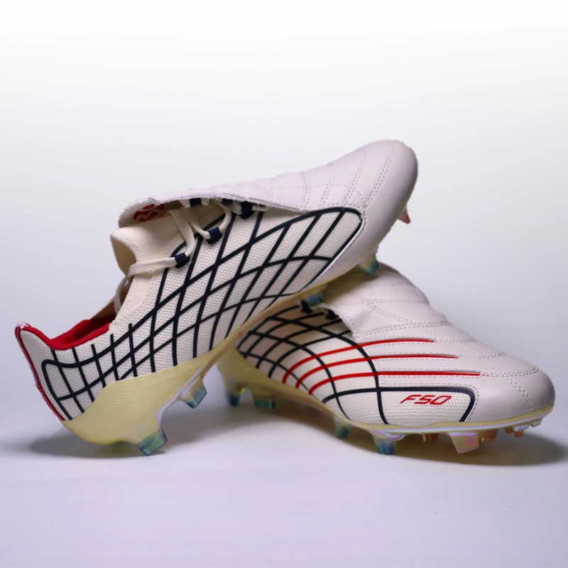 High Quality Mens Soccer Shoes F50 Training Non-Slip Turf Soccer Cleats Boys TF/FG Football Sneakers Chuteira Campo 39-45
