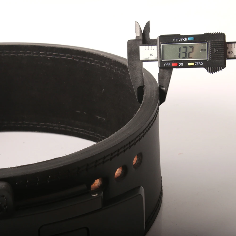 13mm Thick Weightlifting Belt,Double Row Holes Powerlifting Belt,Bodybuilding Back Protector and Lumbar Support,Gym Belts