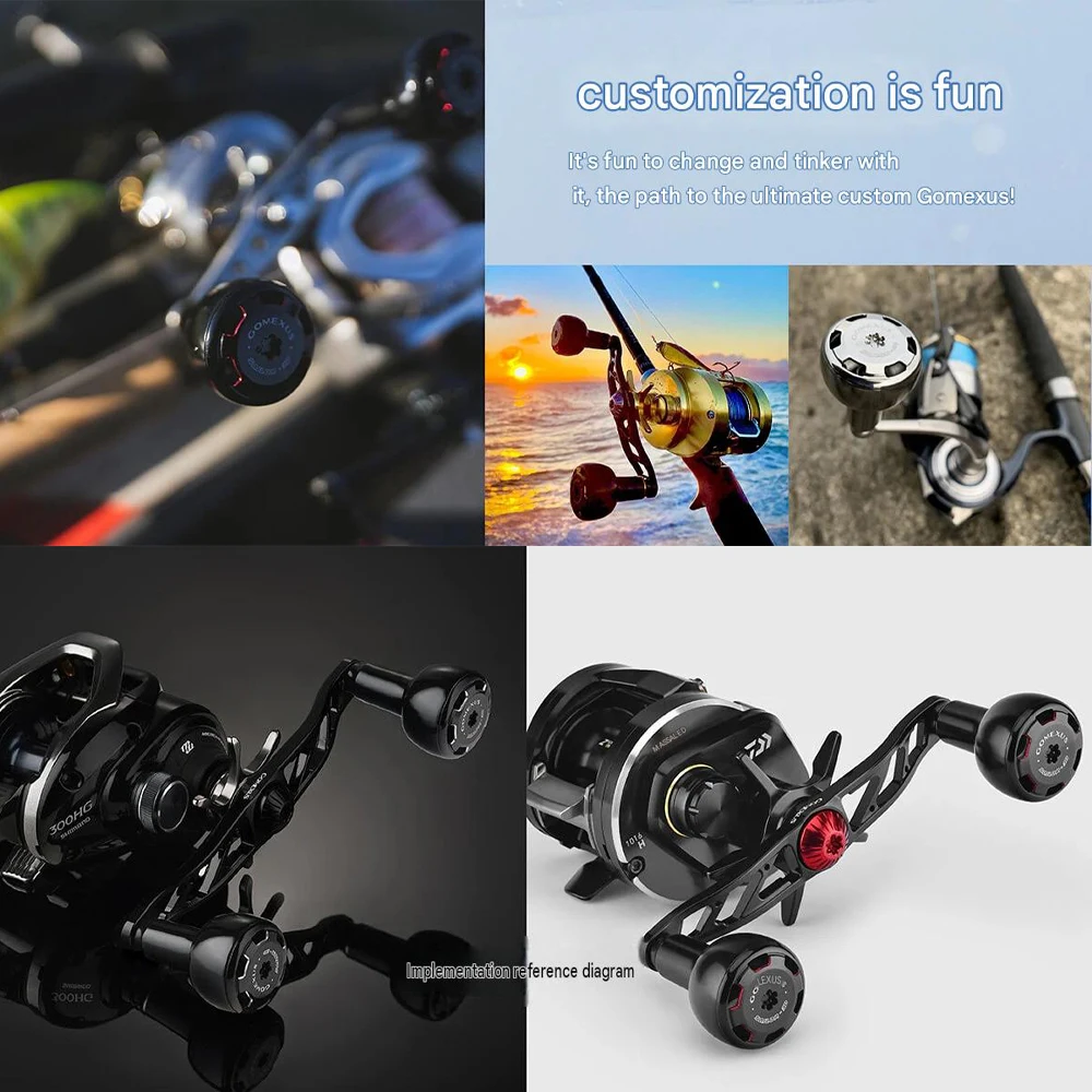 Gomexus Knob For Shimano Stradic Ci4 Ultegra Stella Sustain Daiwa Certate Exceler LT Tuning Spinning Reel Aluminium Knob 30mm