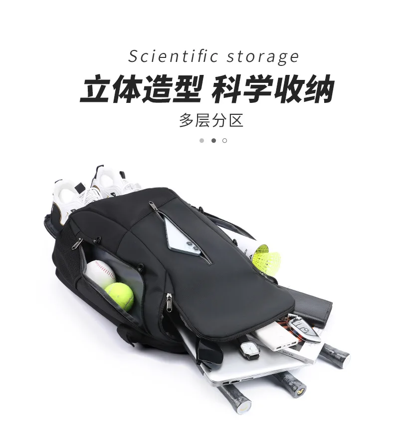 Tennis Badminton Racquet Backpack Shoe Compartment Squash Tennis Racket Bag Unisex Football Basketball Baseball Sports Backpack