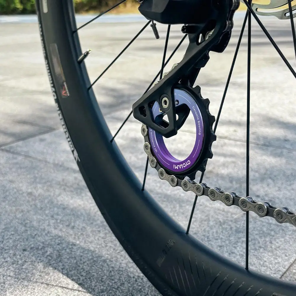 18T Hollow Pulley Wheel Rear Derailleur Ceramic Bearing Guide 9/10/11 Speeds DIY Bicycle R8000/7000 Accessories