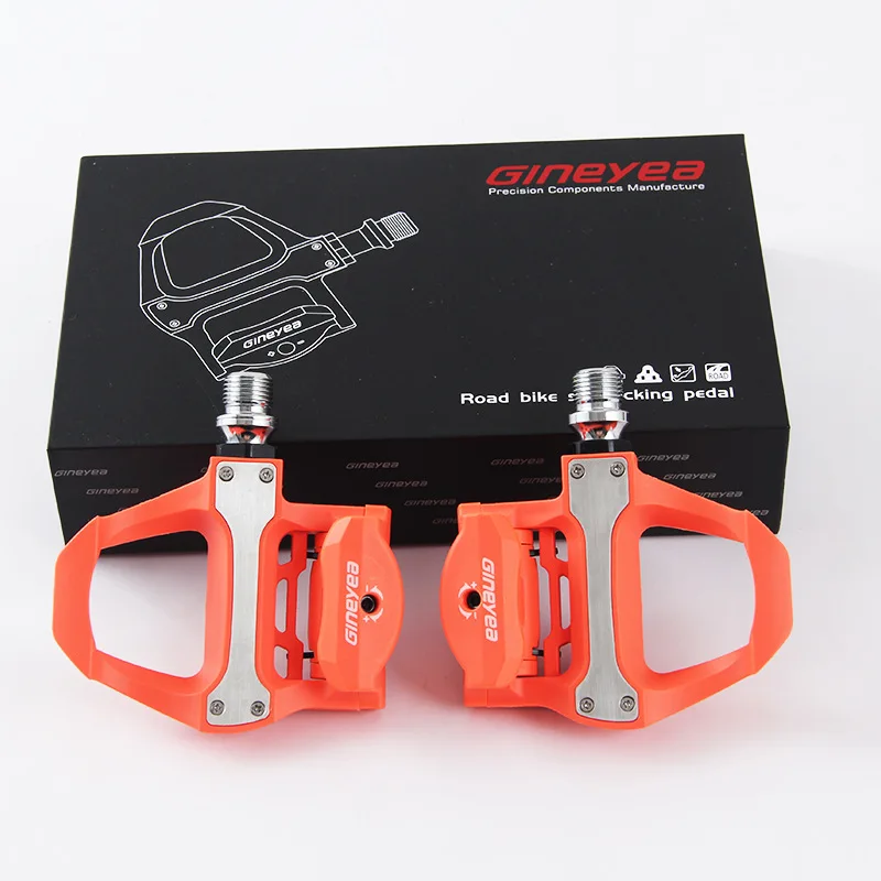 Jing Ye P601 Road Bike Self-locking Pedals Nylon Carbon Fiber Professional Lock Pedals With Cleats Bearings Cycling Parts