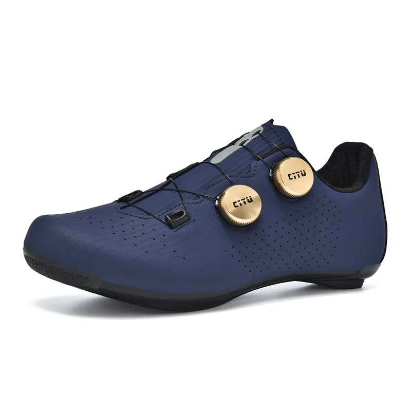 New Road Cycling Shoes Speed Cycling Racing Sneaker Cleats Shoes Self-Locking Cycling Flat Pedal Shoes Man Bike Outdoor Footwear