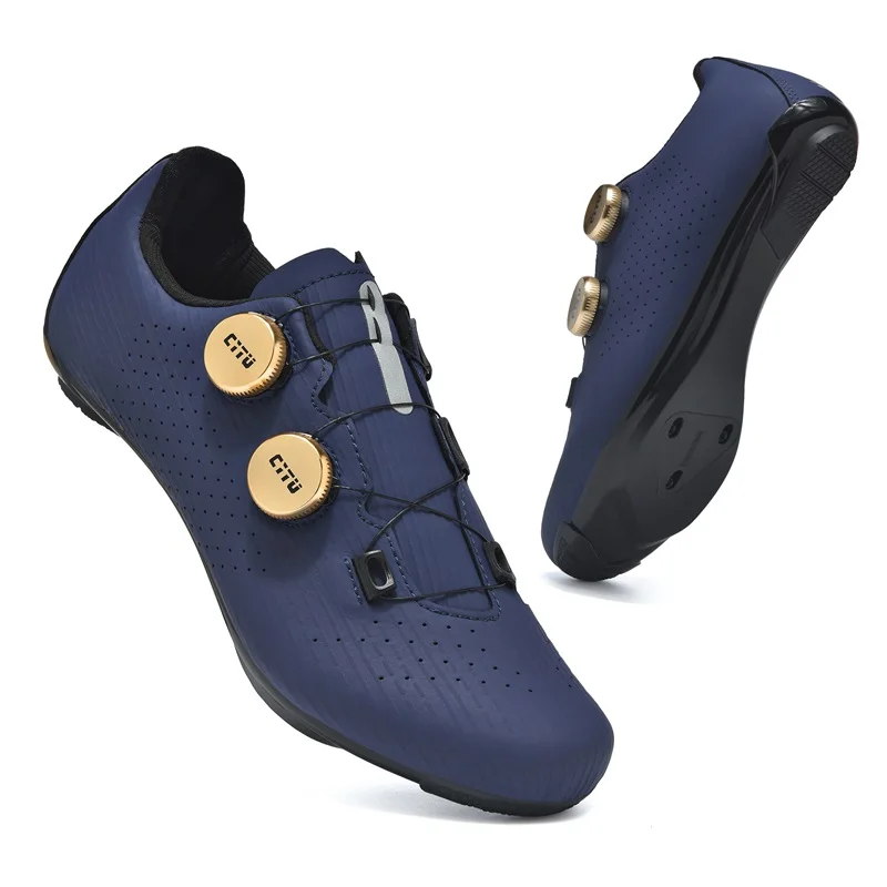 New Road Cycling Shoes Speed Cycling Racing Sneaker Cleats Shoes Self-Locking Cycling Flat Pedal Shoes Man Bike Outdoor Footwear
