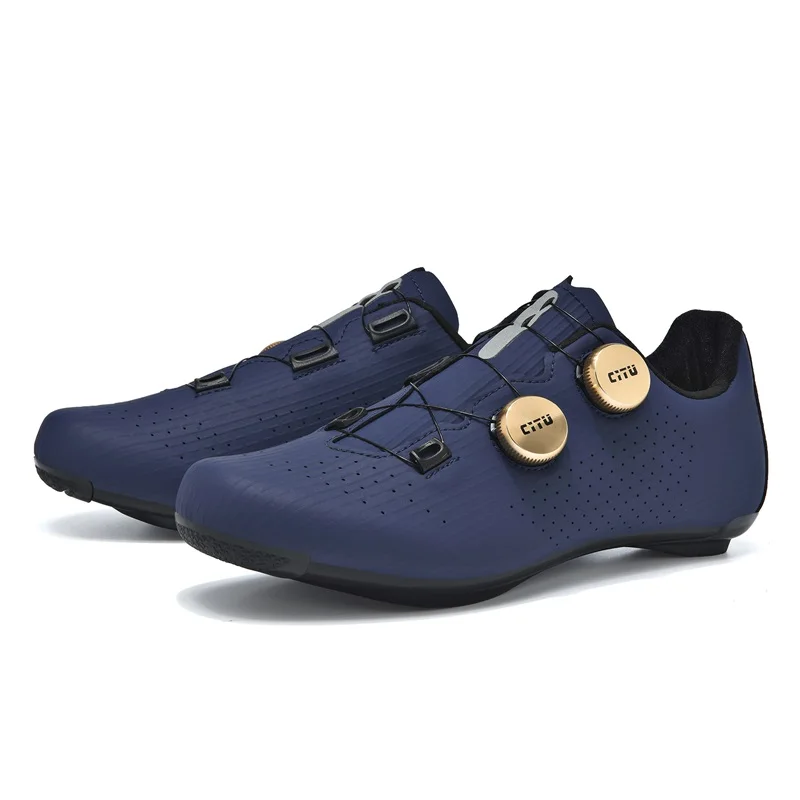 New Road Cycling Shoes Speed Cycling Racing Sneaker Cleats Shoes Self-Locking Cycling Flat Pedal Shoes Man Bike Outdoor Footwear
