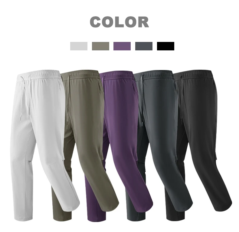 EUMERGX Men's Women's Hiking Pants Summer Trekking Mountaineering Waterproof Pants Unisex Lightweight Quick Dry Baggy Sweatpants