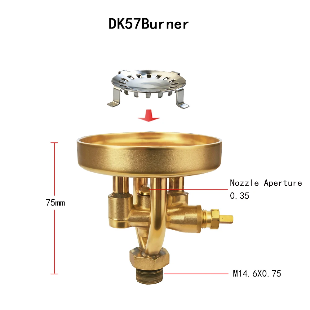 IWALKER Paraffin Stove, Diesel Stove Valve, Silent Cap, Outdoor Camping Stove Burner, European Specifications, M14.6 * 0.75