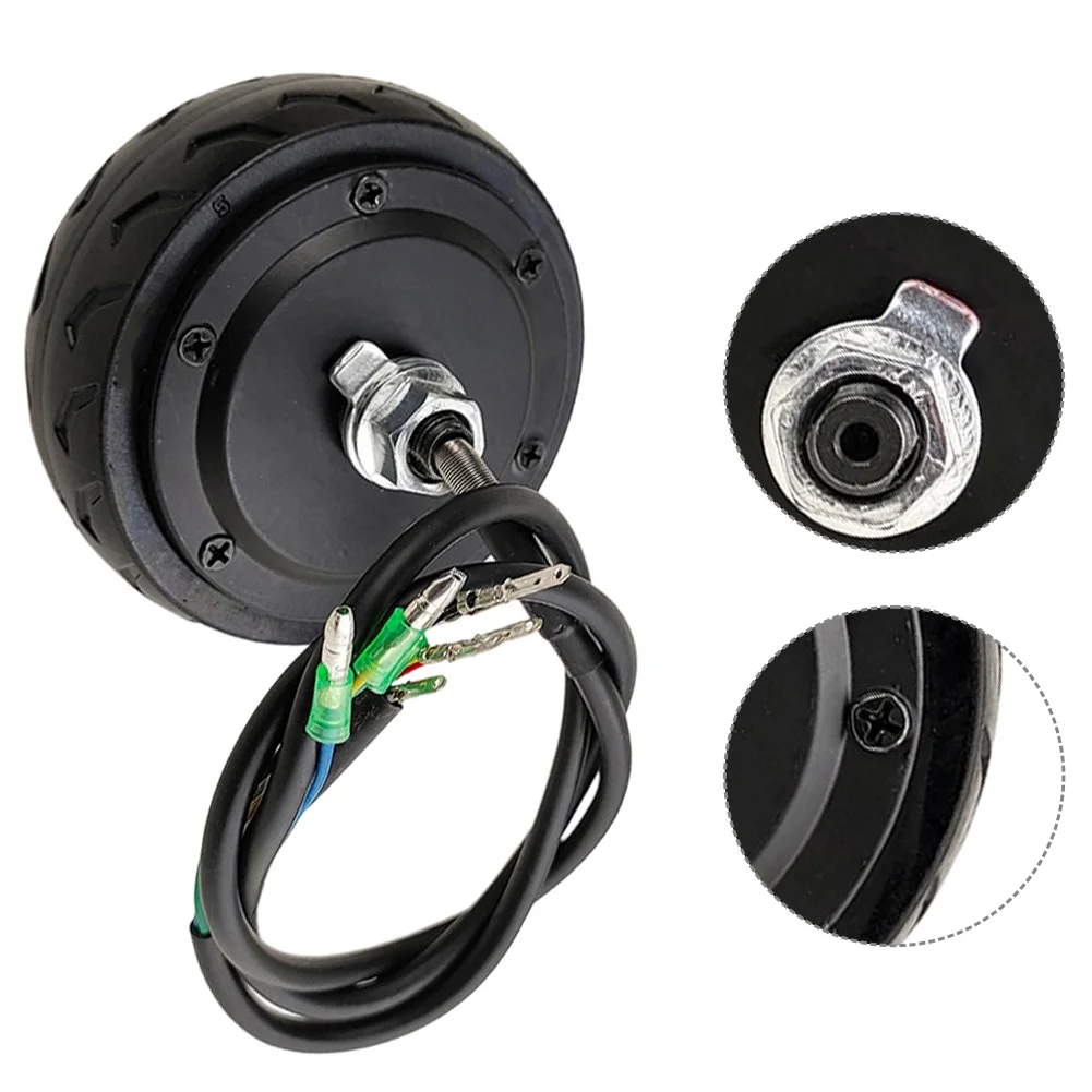 For Warehouse Black Brushless Motor Reliable Hub Motor For Commuting Scooter Motor Motor Weight 1.6 Kg Hall Sensor