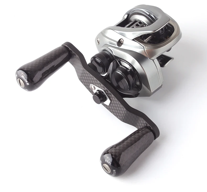 Kawa Fishing Reel Handle Carbon Fiber Knob Add Thickness Length 110mm 48.5g/pc Suit D/Ab/Shi Casting Reels DIY Tackles Accessory