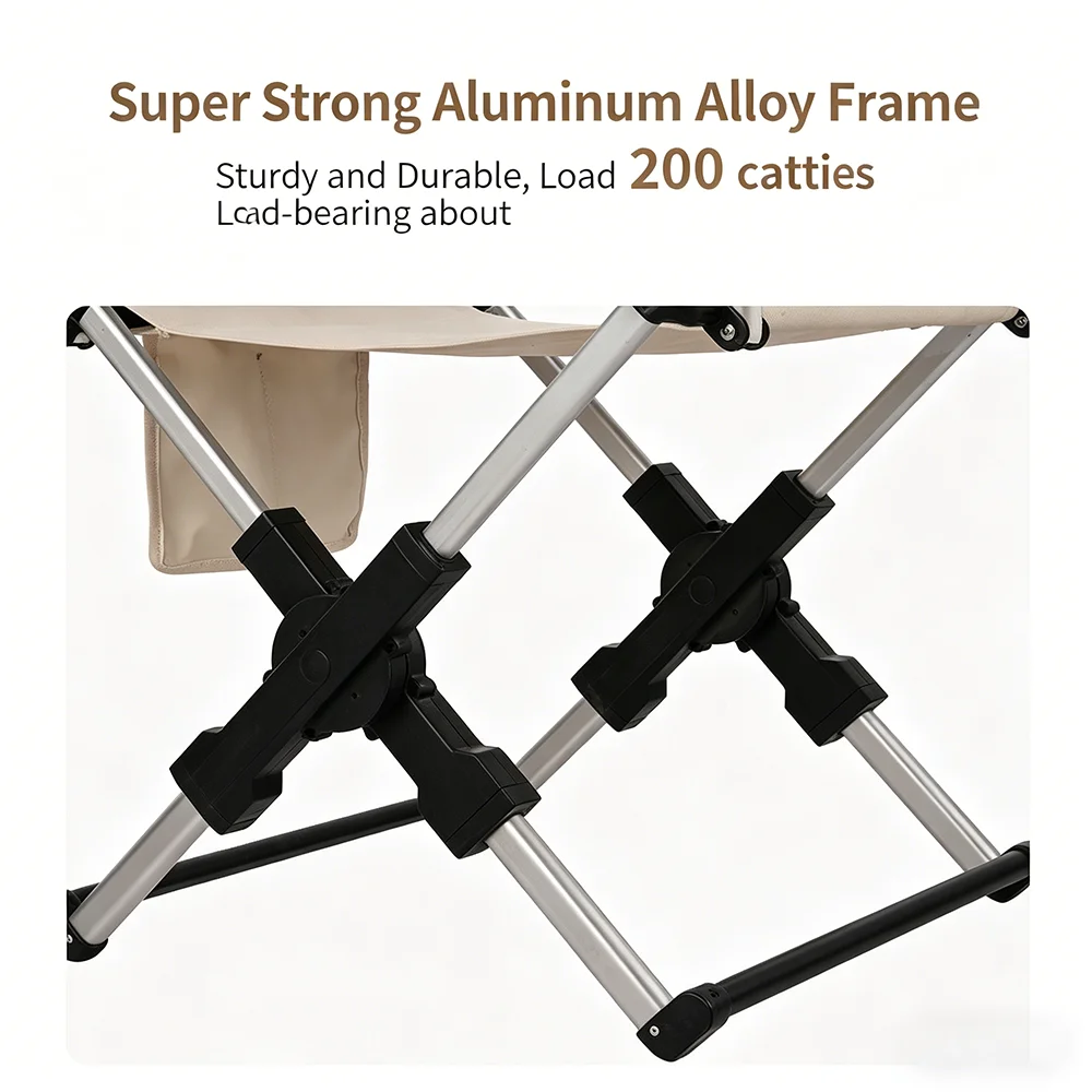 Camping Beach Fishing Chair Outdoor Foldable Chair Aluminum Alloy Travel Hiking Picnic Seat Portable Carry Travel Furniture