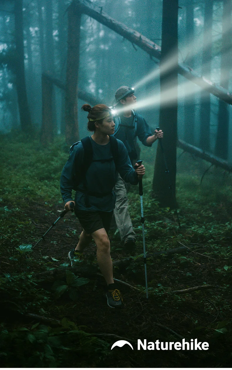 Naturehike Rechargeable Fishing LED Headlamp Camping Headlight IP66 Waterproof Ultra Light Lamp Outdoor Emergency Lantern