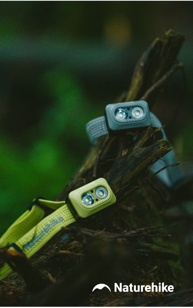 Naturehike Rechargeable Fishing LED Headlamp Camping Headlight IP66 Waterproof Ultra Light Lamp Outdoor Emergency Lantern