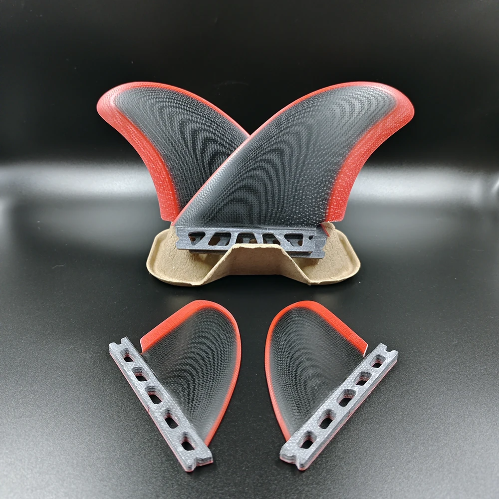 UPSURF FUTURE Fins | Fiberglass Quad/Twin Fins Set for Single Tab | Surfboard Stabilizer (Includes Twin Keel Fins) | 2/4 Fins