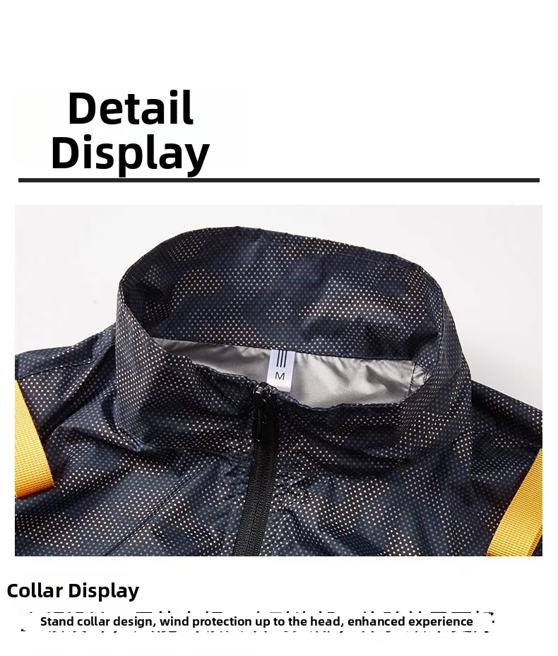 Cooling Fan Air Condition Clothing, Lightweight Sun Protection Windbreaker Vest, Outdoor Sports Fishing Work Jacket for Men Wome