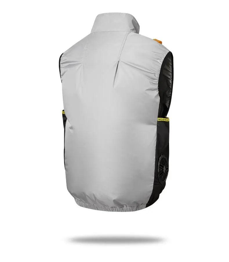 Cooling Fan Air Condition Clothing, Lightweight Sun Protection Windbreaker Vest, Outdoor Sports Fishing Work Jacket for Men Wome