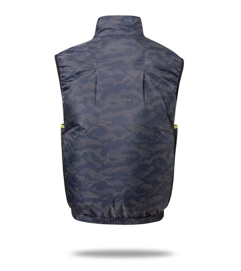Cooling Fan Air Condition Clothing, Lightweight Sun Protection Windbreaker Vest, Outdoor Sports Fishing Work Jacket for Men Wome
