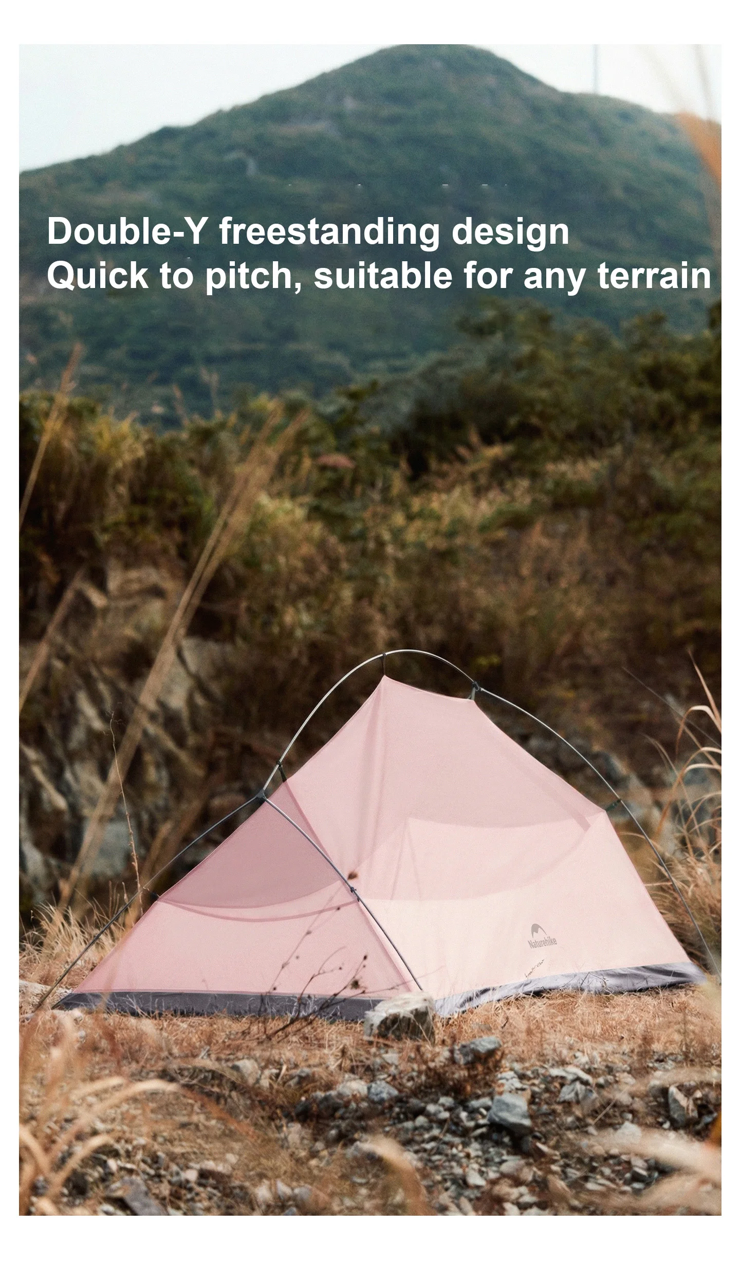 Naturehike CloudUp Base Tent 1/2 Person Ultralight Trekking Tent Outdoor Camping Hiking Portable Pink/Blue Color Tents 2026 New