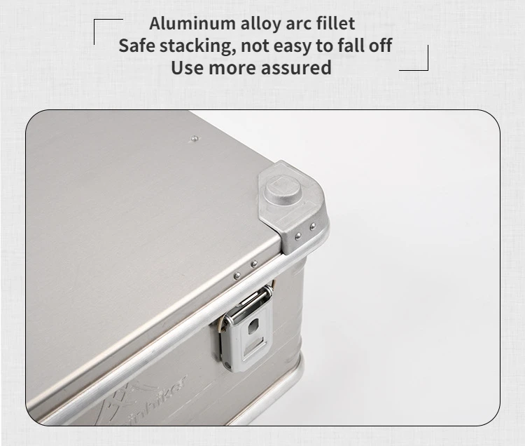 MOUNTAINHIKER 20-96L Aluminum Alloy Outdoor Storage Box Camping Picnic Travel Large Capacity Box Storage Bag Hiking Accessories