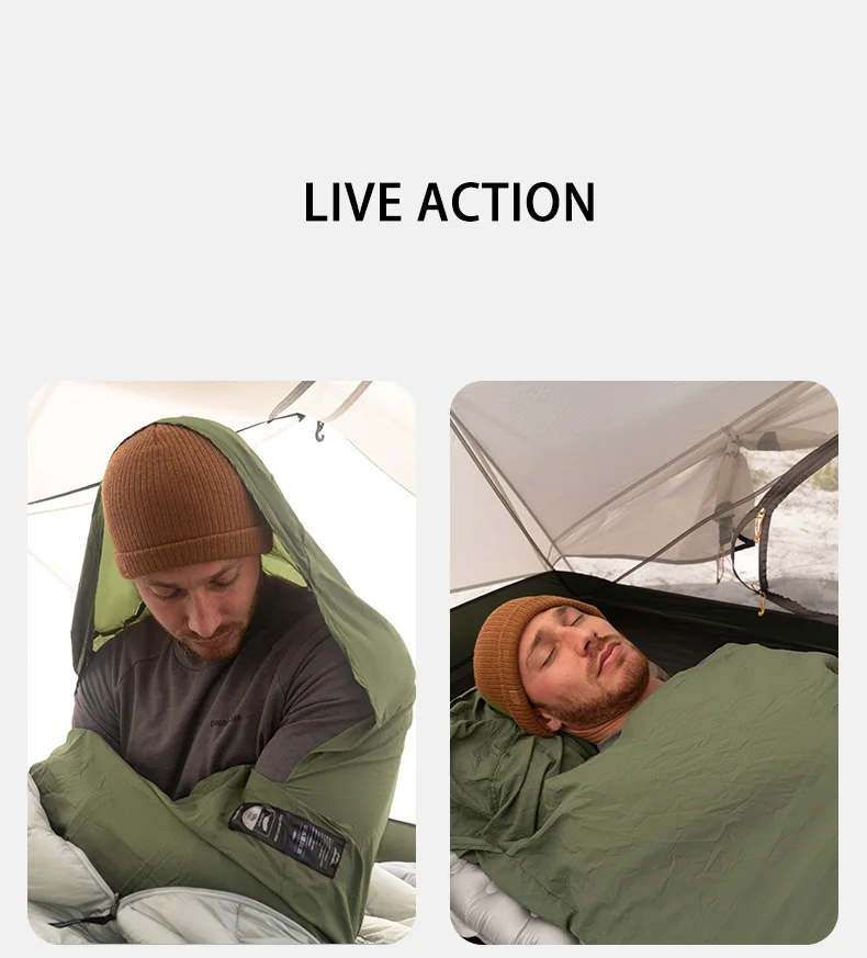 Naturehike Sleeping Bag Liner 128g Ultralight Outdoor Travel Hiking Single Sleeping Bag Liner Travel Blanket Inner Sleeping Bag