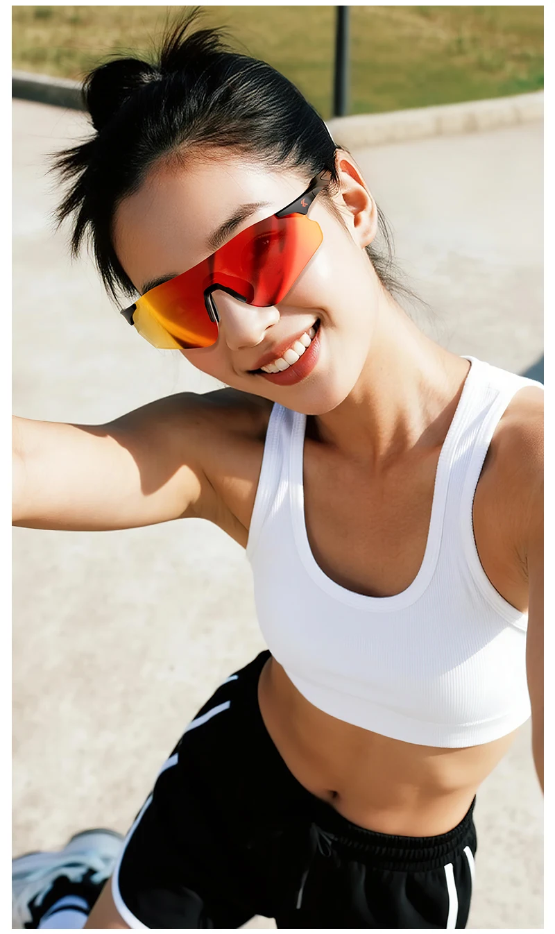 KAPVOE UV400 Photochromic Mountaineering Sunglasses Outdoor Sports Glasses for Running Hiking and Cycling Driving Sunglasses