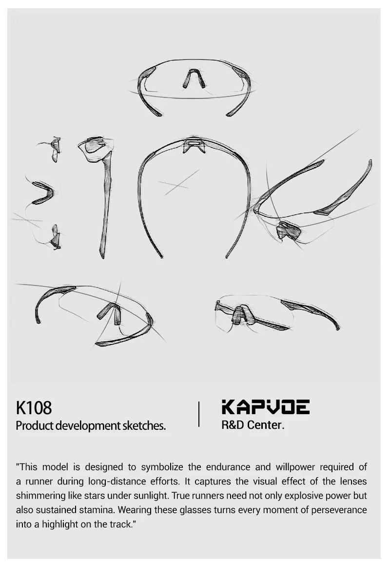 KAPVOE UV400 Photochromic Mountaineering Sunglasses Outdoor Sports Glasses for Running Hiking and Cycling Driving Sunglasses