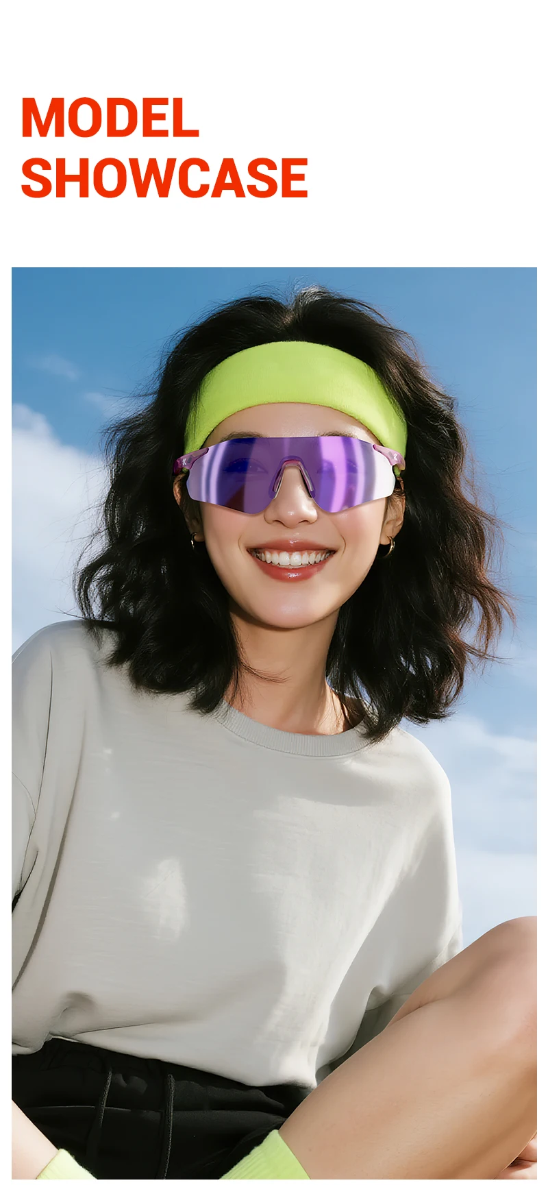 KAPVOE UV400 Photochromic Mountaineering Sunglasses Outdoor Sports Glasses for Running Hiking and Cycling Driving Sunglasses