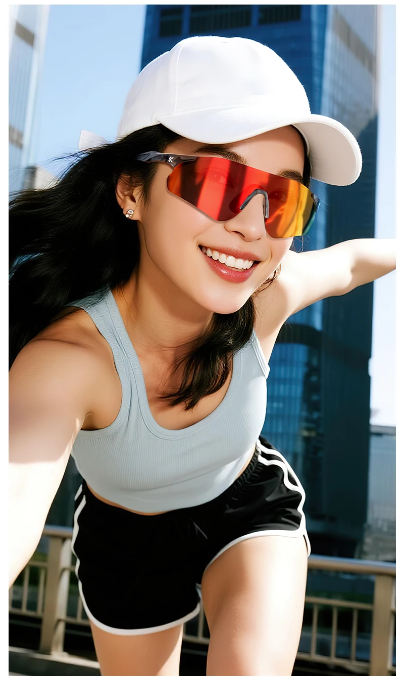 KAPVOE UV400 Photochromic Mountaineering Sunglasses Outdoor Sports Glasses for Running Hiking and Cycling Driving Sunglasses