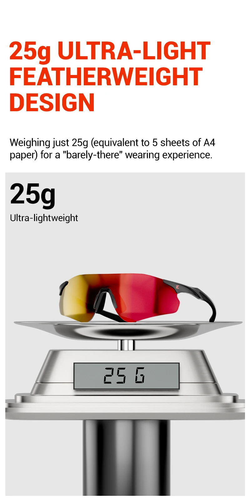 KAPVOE UV400 Photochromic Mountaineering Sunglasses Outdoor Sports Glasses for Running Hiking and Cycling Driving Sunglasses