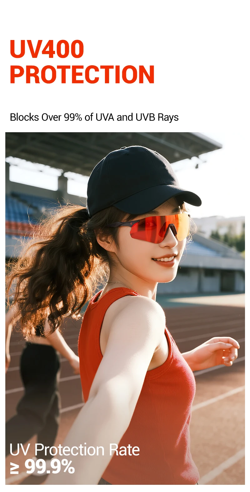 KAPVOE UV400 Photochromic Mountaineering Sunglasses Outdoor Sports Glasses for Running Hiking and Cycling Driving Sunglasses