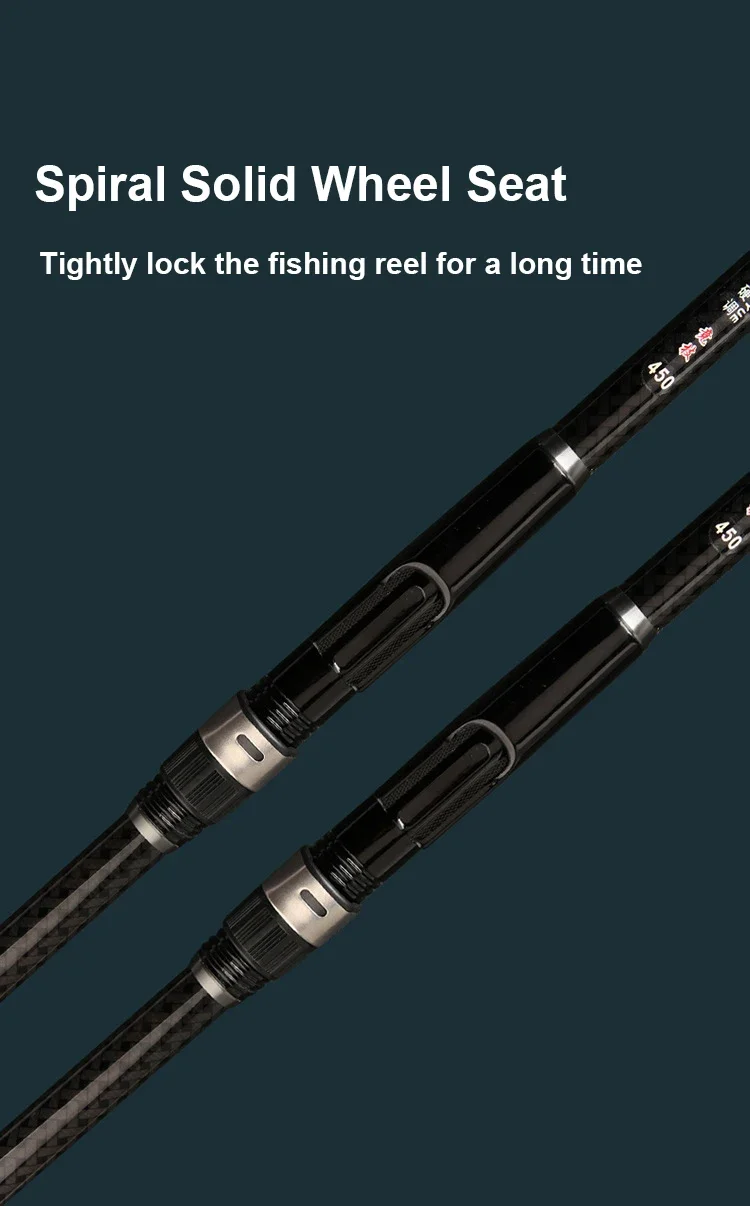 Rocky Fishing Rod Ultralight Weight Spinning Fishing Rod Carbon Fiber 3.6M 4.5M 5.4M 6.3M 7.2M Fishing Rod Tackle Carp Stream